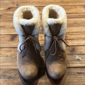Women's UGG wedge booties. Lightly worn size 7.